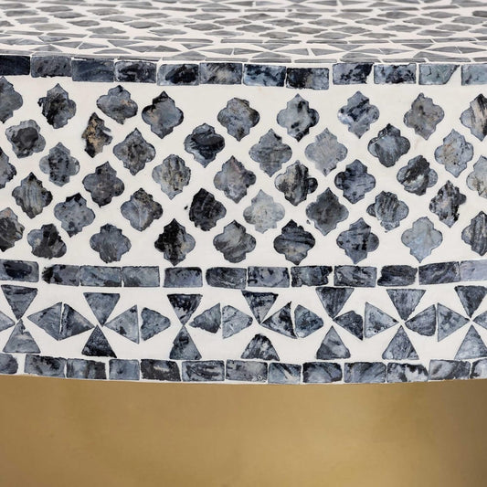 bali & pari - Idra Coffee Table in Mosaic Black/White/Gold - F242-FT15-Coffee Table view 2
