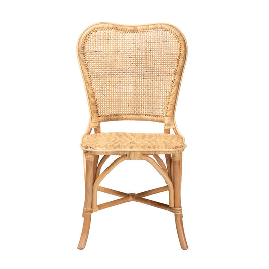 bali & pari - Irene Dining Chair in Natural Brown - Irene-Rattan-DC view 2