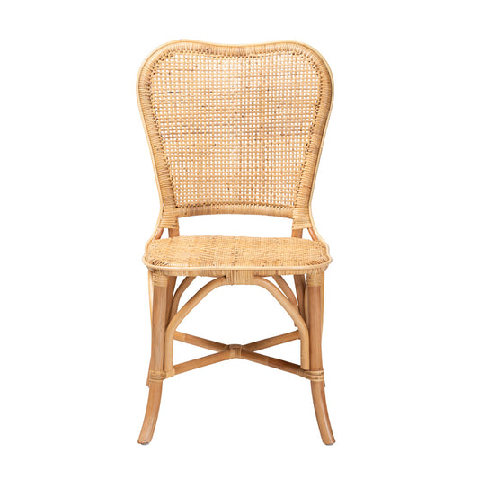 bali & pari - Irene Dining Chair in Natural Brown - Irene-Rattan-DC view 2
