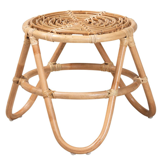 bali & pari - Jacinda End Table in Natural Brown - DC785-Rattan-ET view 2