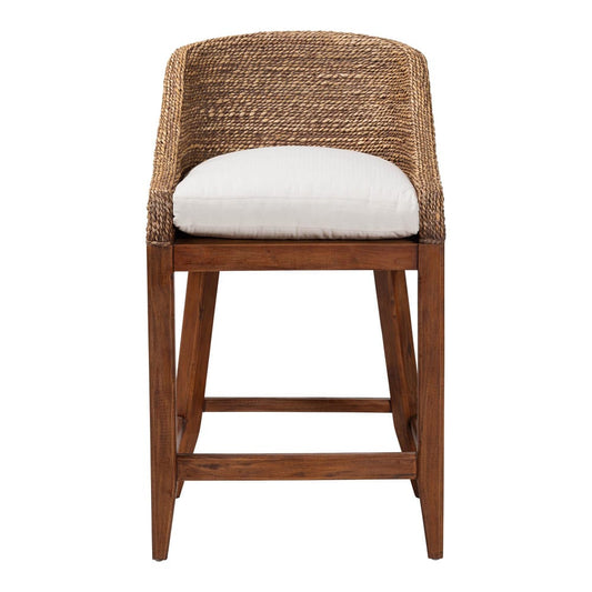 bali & pari - Jasper Counter Stool in Brown Wash - MD-39837 Jasper-Brown Wash-Cushion-CS view 2