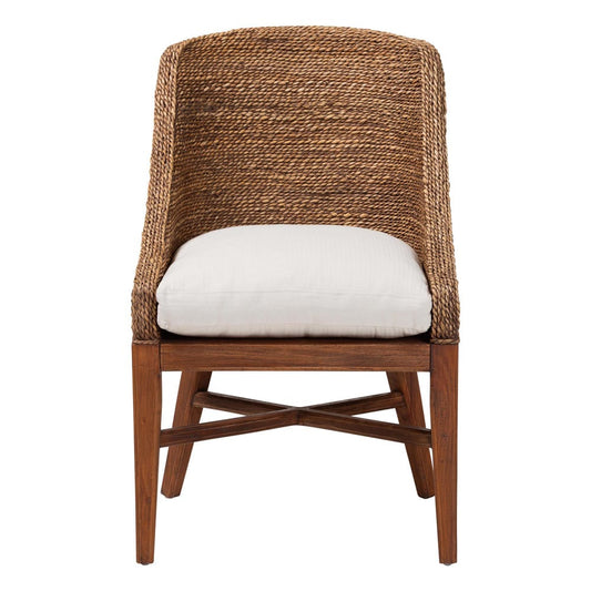 bali & pari - Jasper Dining Chair in Brown Wash - MD-39836 Jasper-Brown Wash-Cushion-DC view 2