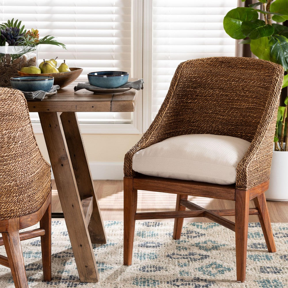 bali & pari - Jasper Dining Chair in Brown Wash - MD-39836 Jasper-Brown Wash-Cushion-DC view 8