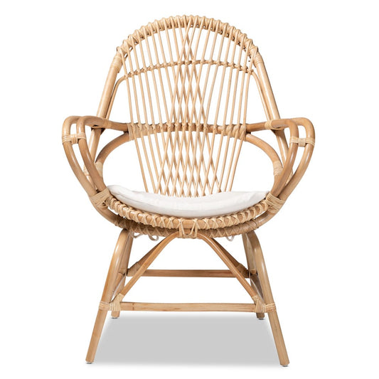 bali & pari - Jayden Chair in White/Natural Brown - Jayden-Rattan-CC view 2