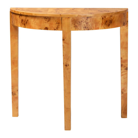 bali & pari - Jihan Console Table in Light Mappa Burl - KL-1593-Natural Burl Op1-Jihan-Console Table-BOXED view 2