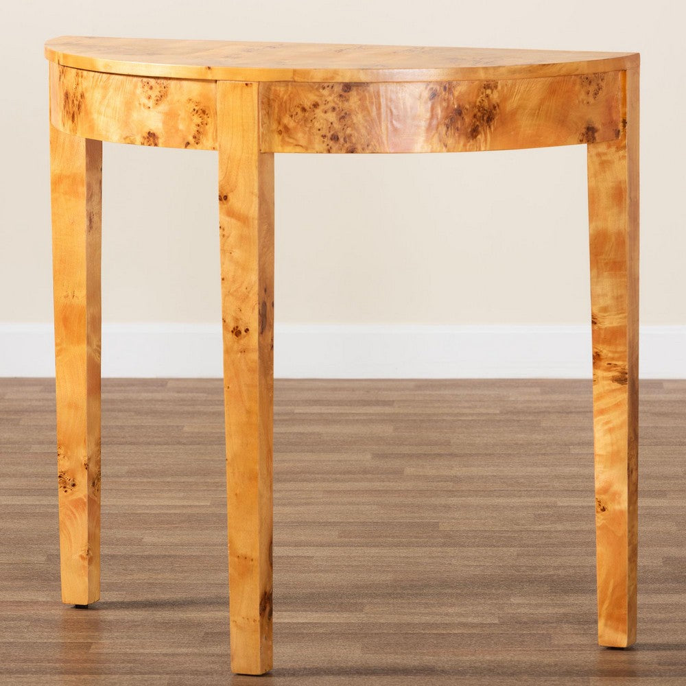 bali & pari - Jihan Console Table in Light Mappa Burl - KL-1593-Natural Burl Op1-Jihan-Console Table-BOXED view 9