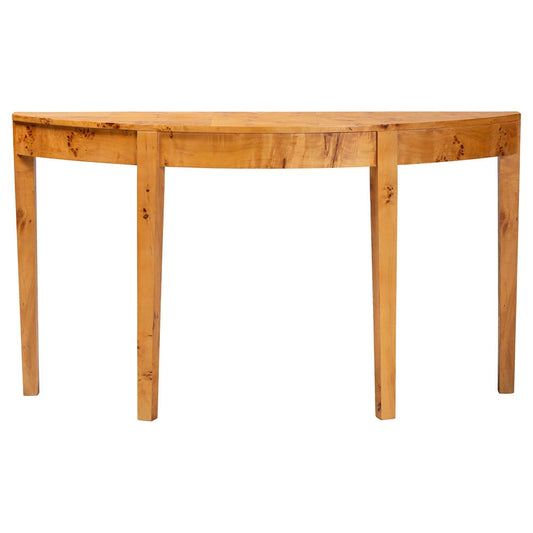 bali & pari - Jihan Console Table in Light Mappa Burl - KL-1594-Natural Burl Op1-Mina-Console Table-BOXED view 2