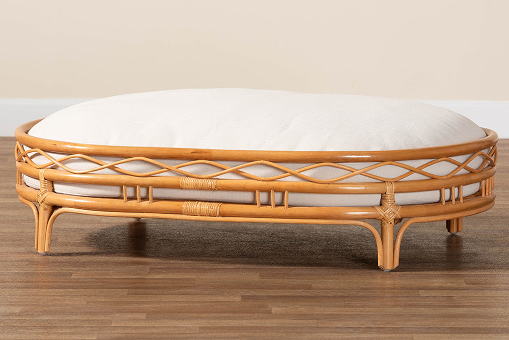 bali & pari - Jovia Pet Bed - Model 4-Light Honey Rattan-Pet Bed view 8
