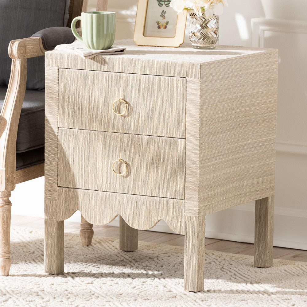 bali & pari - Juniper Nightstand in Beige/Gold - Juniper-Scalloped-Beige-NS view 9