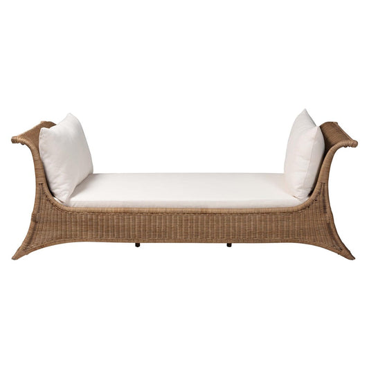 bali & pari - Kalisha Daybed in Greywash - Kalisha-Grey/Rattan-Daybed view 2