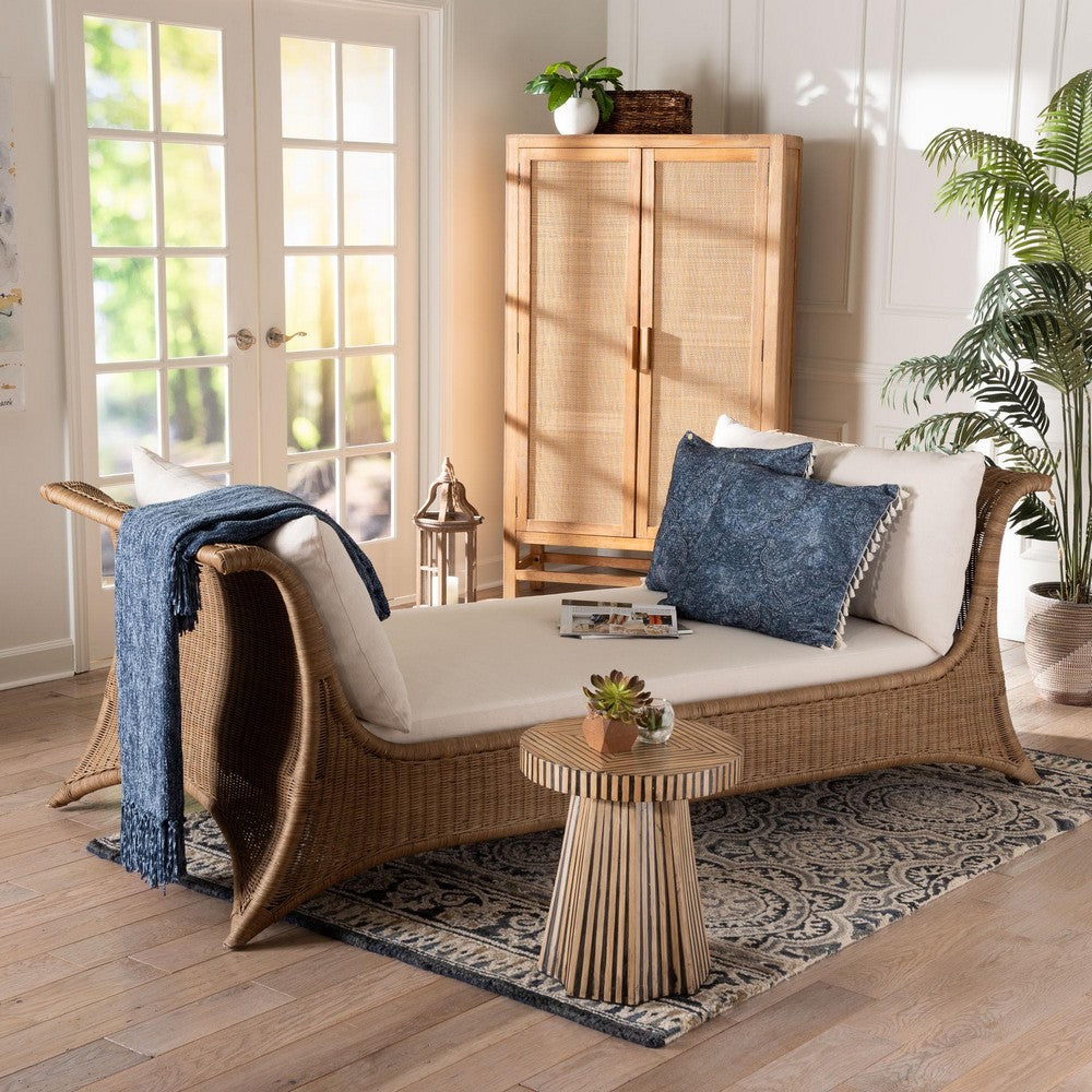 bali & pari - Kalisha Daybed in Greywash - Kalisha-Grey/Rattan-Daybed view 7