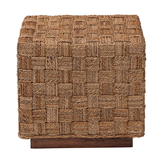 bali & pari - Karina End Table in Natural Seagrass/Light Brown - KARINA-Seagrass-ET view 2
