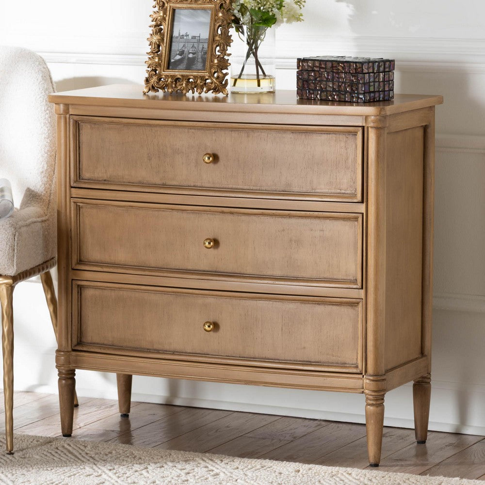 bali & pari - Karmel Chest in Light Oak Brown - Karmel-Antq Beige-Wooden-3DRW-Chest view 9