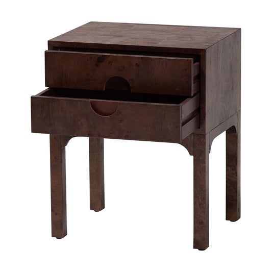 bali & pari - Kayla Nightstand in Dark Walnut - SVN-1152-Dark Walnut Op1-Kayla-NS view 2