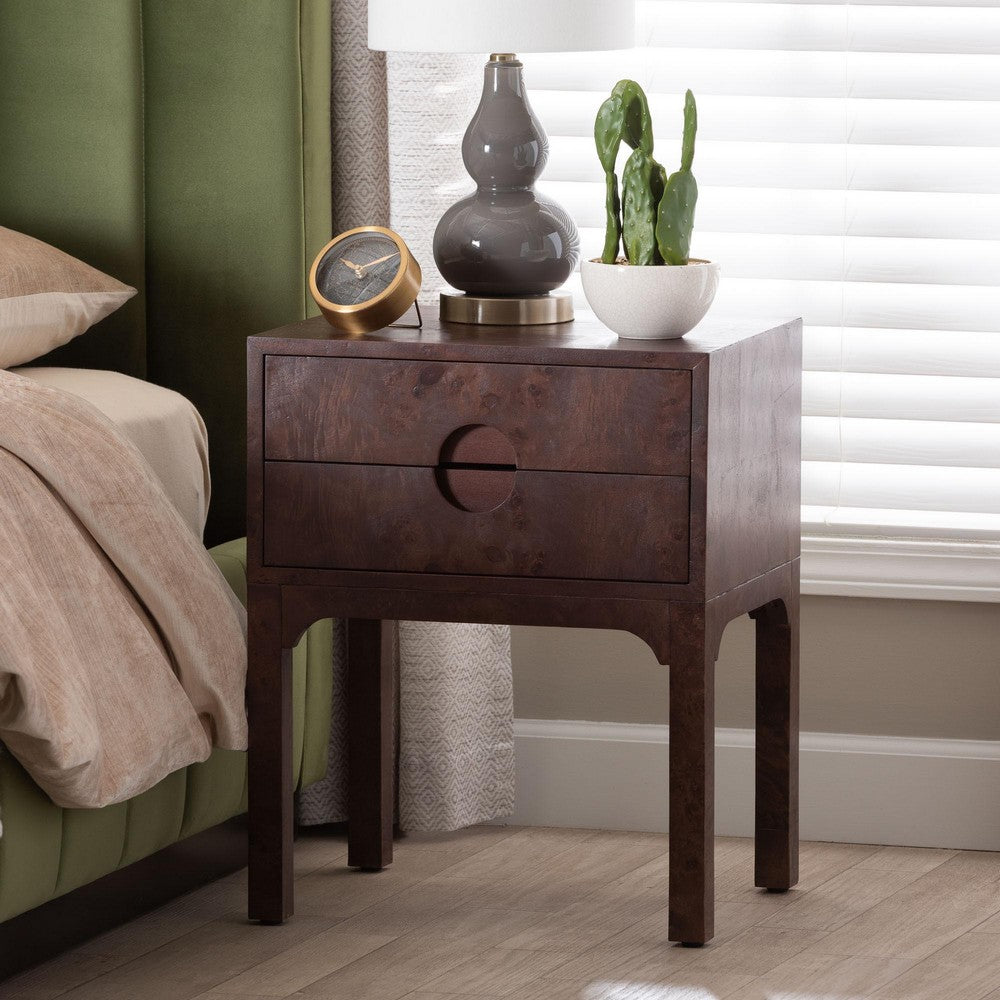 bali & pari - Kayla Nightstand in Dark Walnut - SVN-1152-Dark Walnut Op1-Kayla-NS view 8