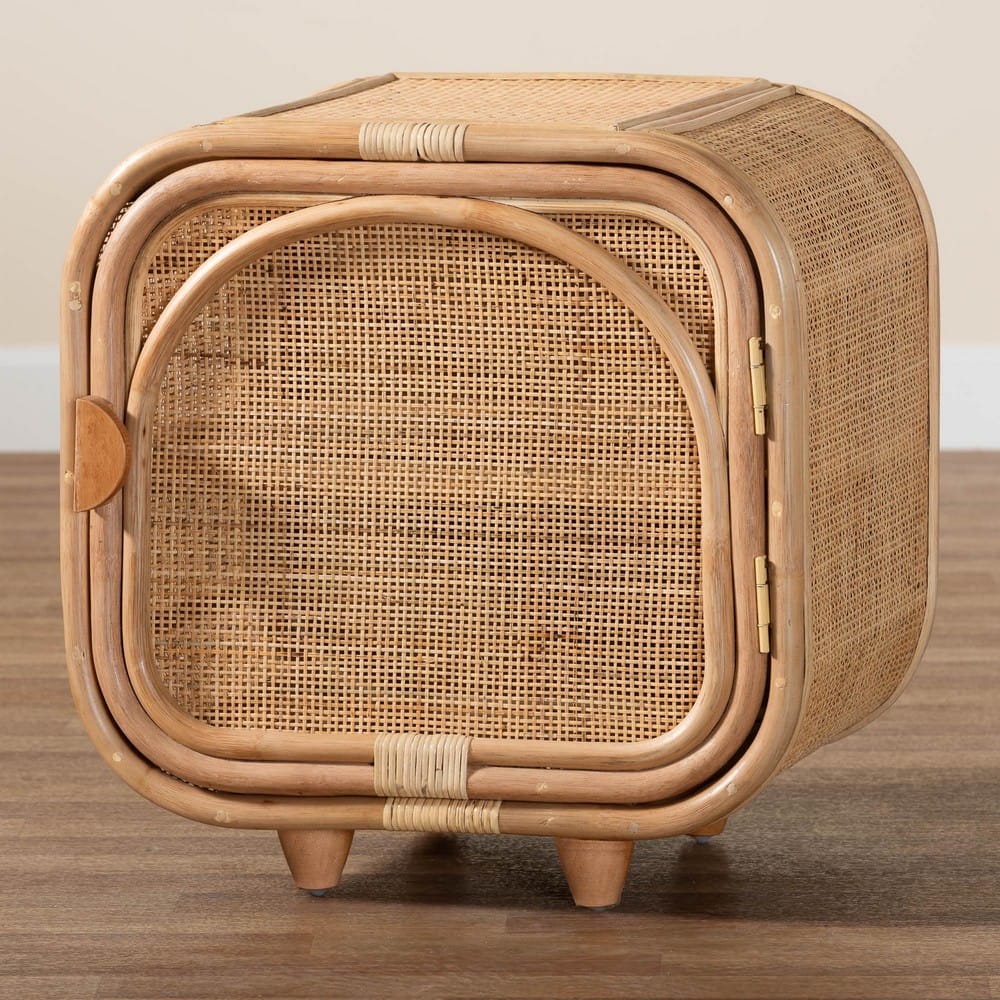 bali & pari - Keita Nightstand in Natural - WS062-B-Natural Rattan-NS view 9