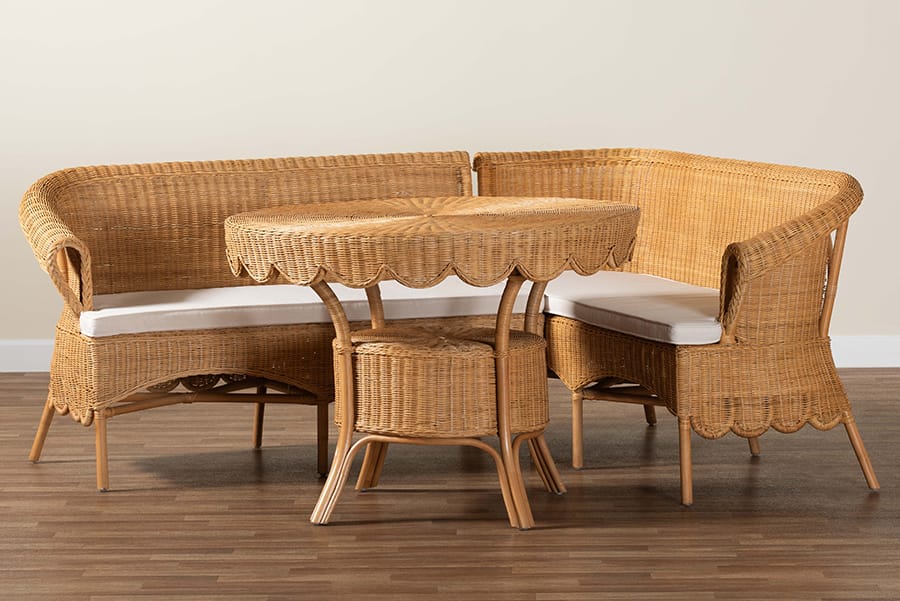 bali & pari - Keitha Dining Set in Light Honey - Tamara/Palm Short-3PC Dining Set view 10