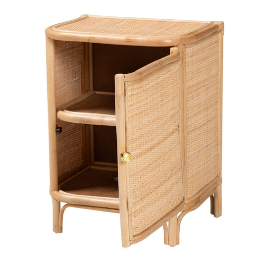 bali & pari - Kiara Nightstand in Natural - WS050-Natural Rattan-NS view 2