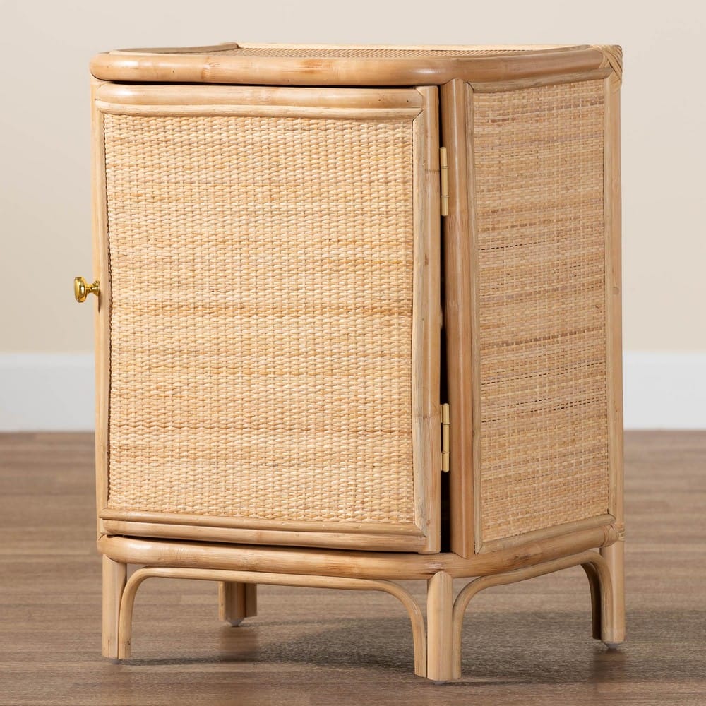bali & pari - Kiara Nightstand in Natural - WS050-Natural Rattan-NS view 9
