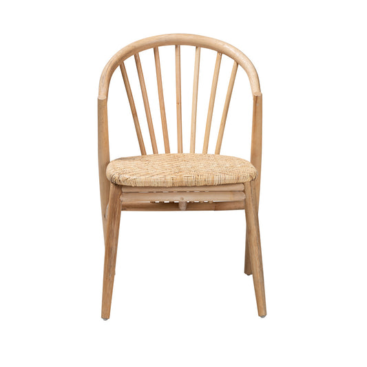 bali & pari - Kobe Dining Chair in Natural Brown - Kobe-Natural-DC view 2