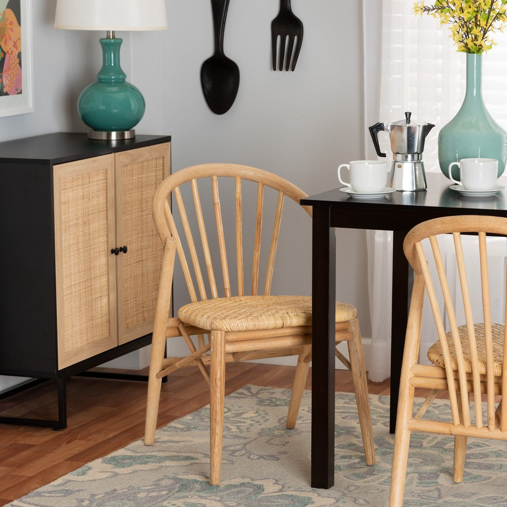bali & pari - Kobe Dining Chair in Natural Brown - Kobe-Natural-DC view 8
