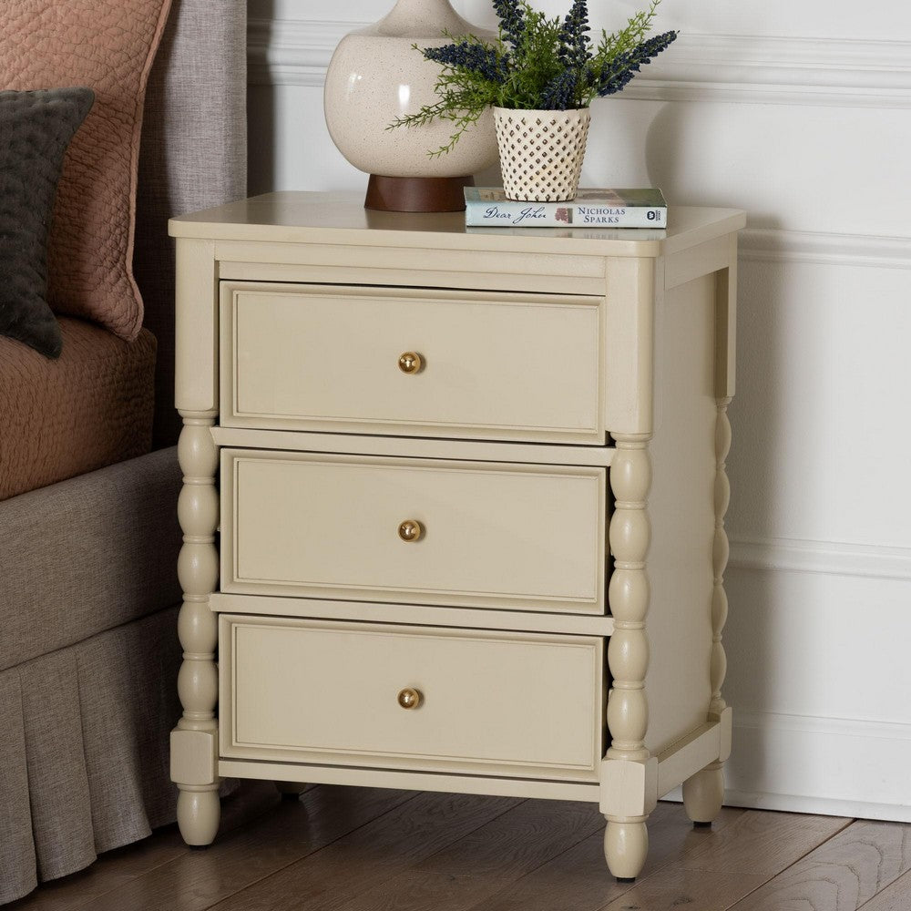 bali & pari - Kyla Nightstand in Beige - Kyla-Beige-Wooden-NS view 9