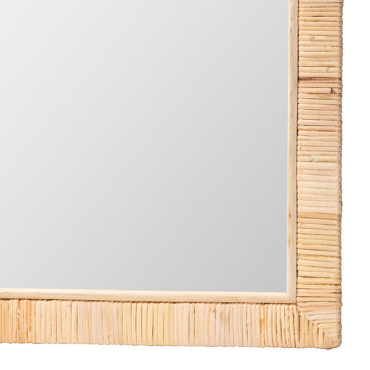bali & pari - Lankston Mirror in Natural - WS101-Natural Rattan/Wood-Mirror view 2