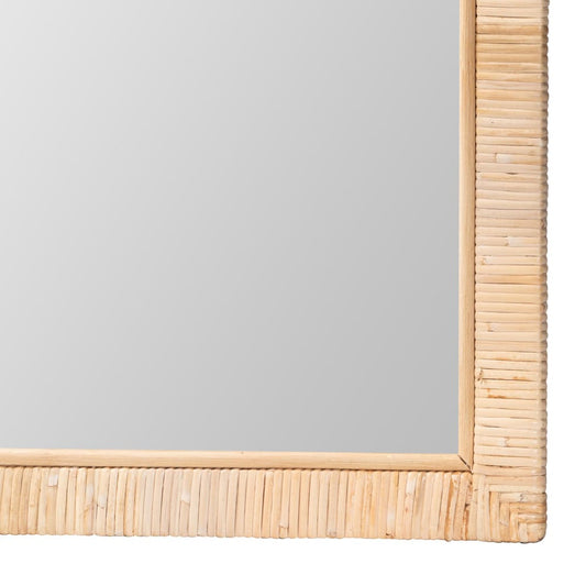 bali & pari - Lankston Mirror in Natural - WS102-Natural Rattan/Wood-Mirror view 2