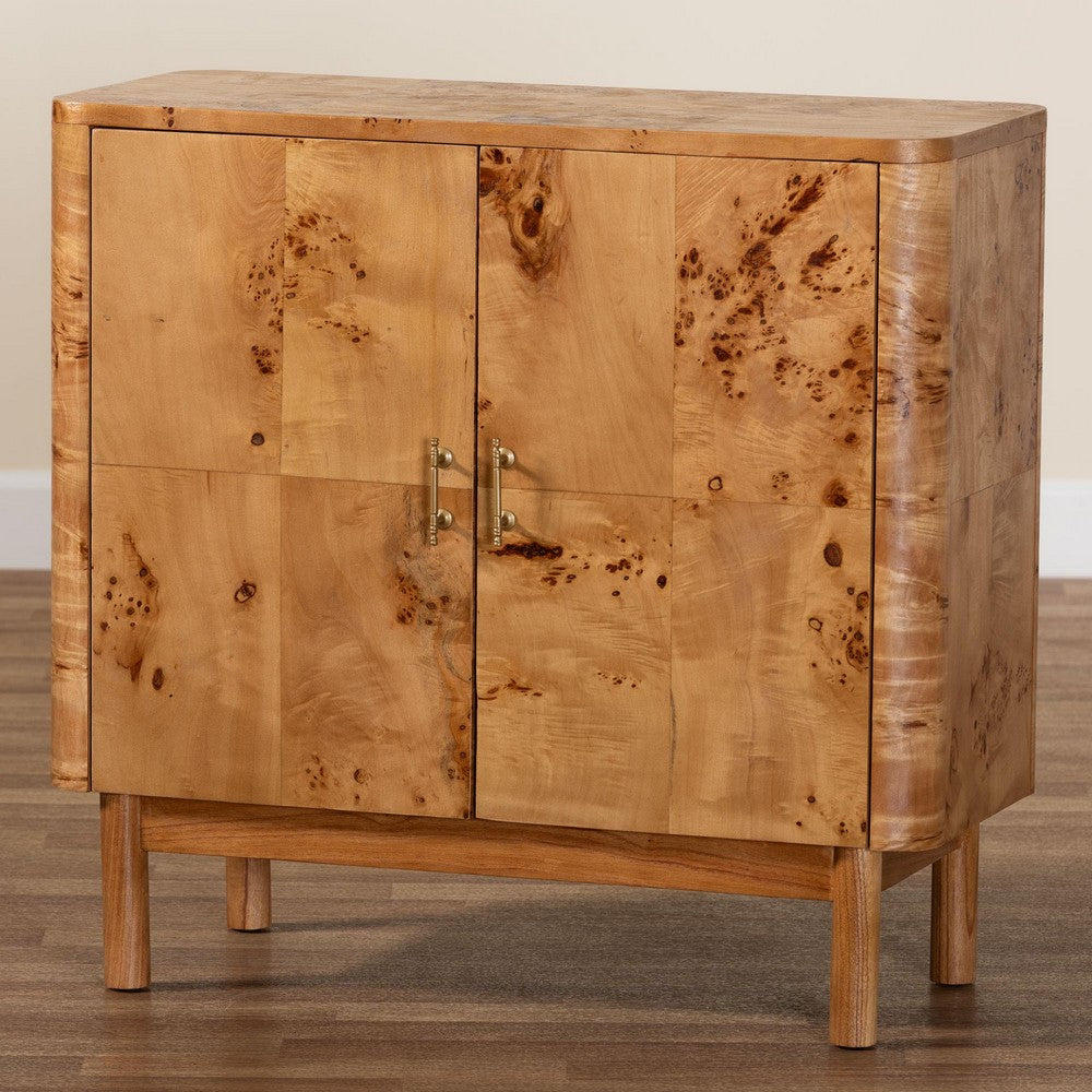 bali & pari - Latika Storage Cabinet in Mappa Burl - SVN-789-Natural Burl-Blopy-Cabinet view 9