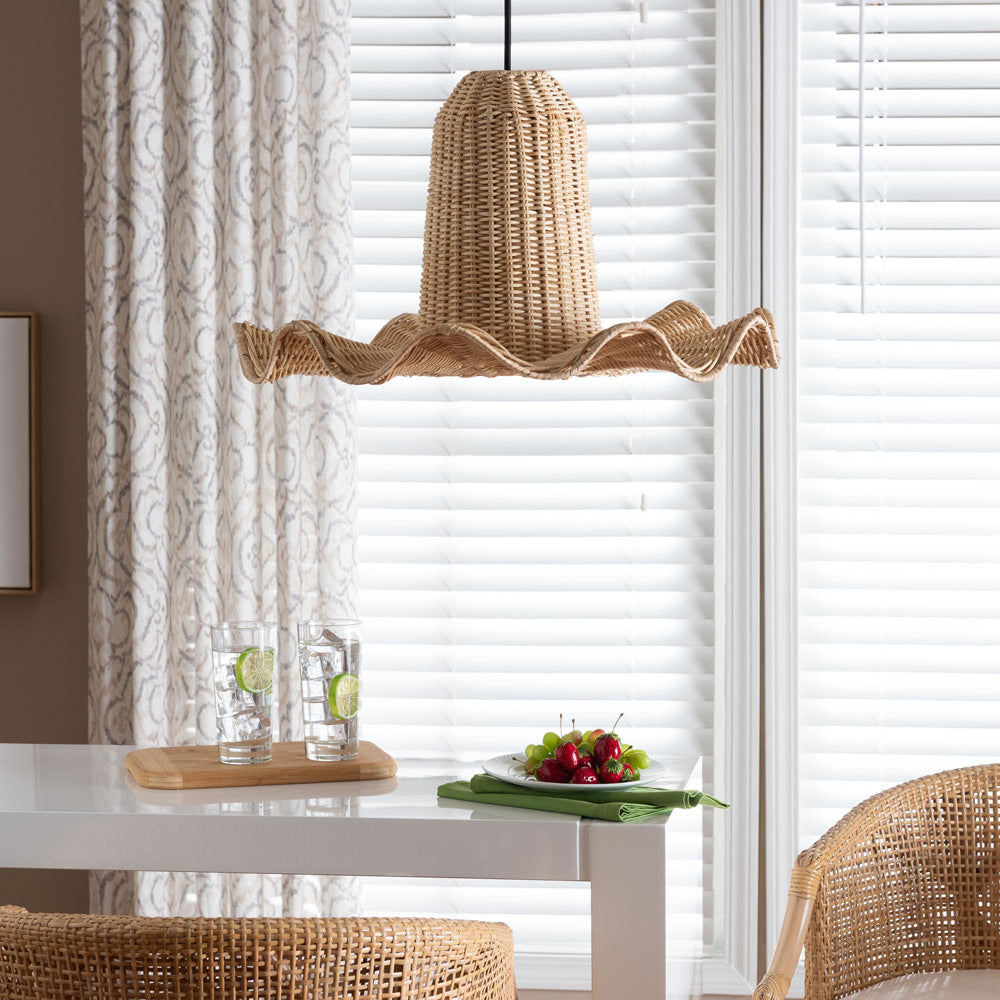 bali & pari - Lavada Lampshade in Natural - S24-L04-Natural Rattan-Lampshade view 4