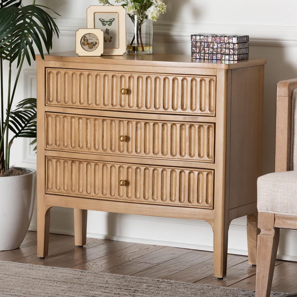 bali & pari - Lavi Chest in Antique Beige - Lavi-Antq Beige-Wooden-3DRW-Chest view 9