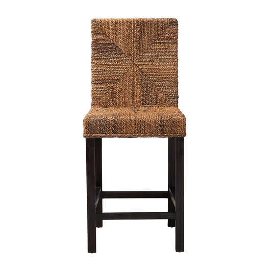 bali & pari - Laymi Counter Stool in Natural Brown/Dark Brown - Laymi-Mahogany-CS view 2