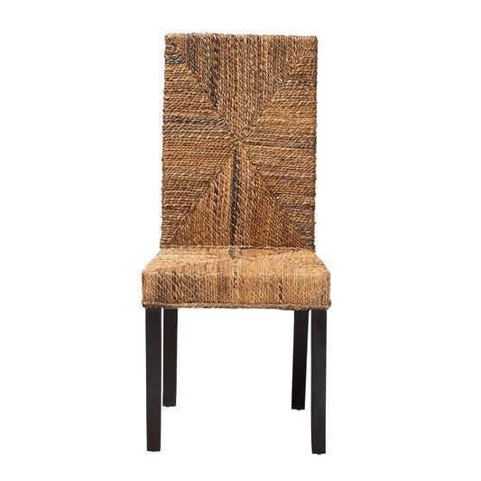 bali & pari - Laymi Dining Chair in Natural Brown/Dark Brown - Laymi-Mahogany-DC view 2