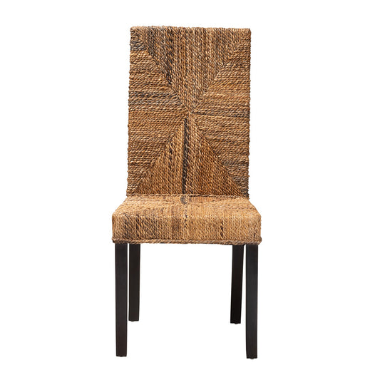 bali & pari - Laymi Dining Chair in Natural Brown/Dark Brown - Laymi-Mahogany-DC view 2