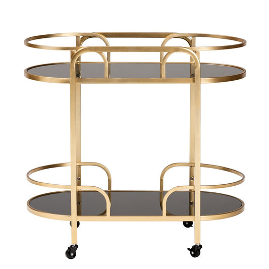 bali & pari - Leighton Cart in Gold - JY21A019-Gold-Cart view 2