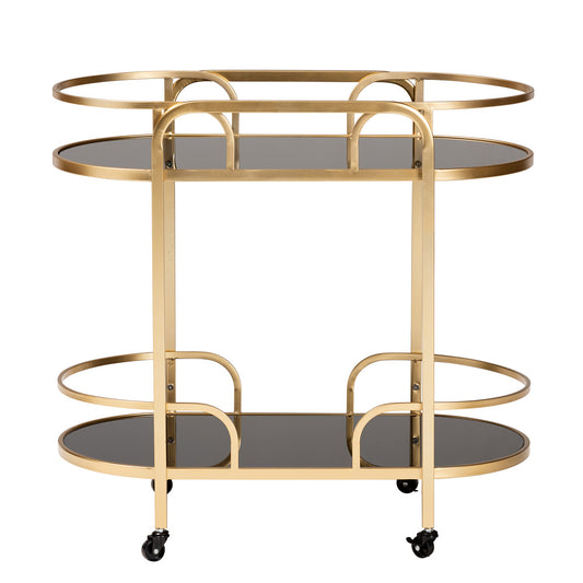 bali & pari - Leighton Cart in Gold - JY21A019-Gold-Cart view 2