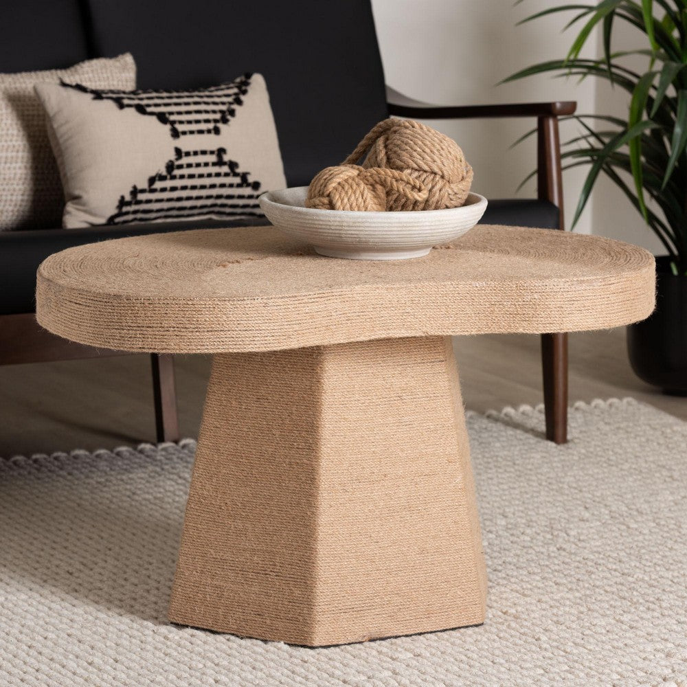 bali & pari - Lenka Coffee Table in Natural Brown - F2410-FT1-Jute-CT view 7