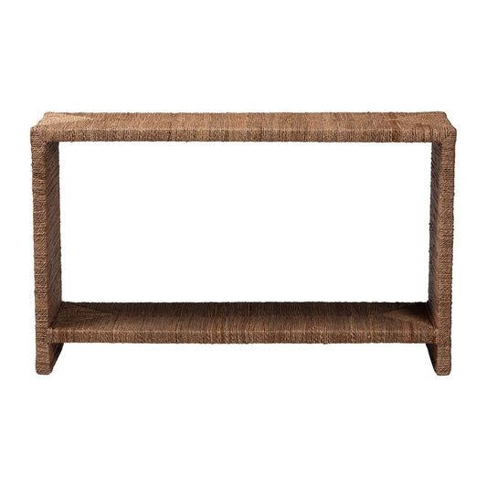 bali & pari - Liza Console Table in Natural Seagrass - LIZZA-Seagrass-Console Table view 2