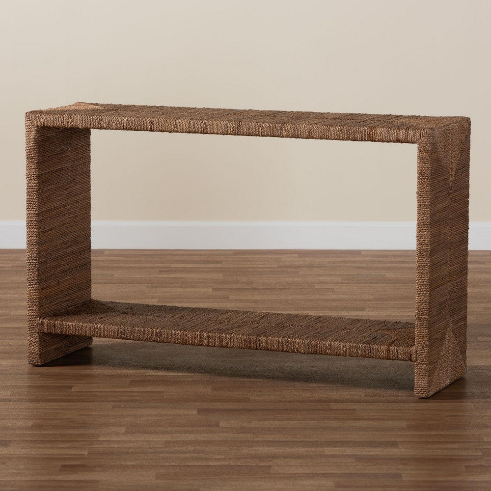 bali & pari - Liza Console Table in Natural Seagrass - LIZZA-Seagrass-Console Table view 7