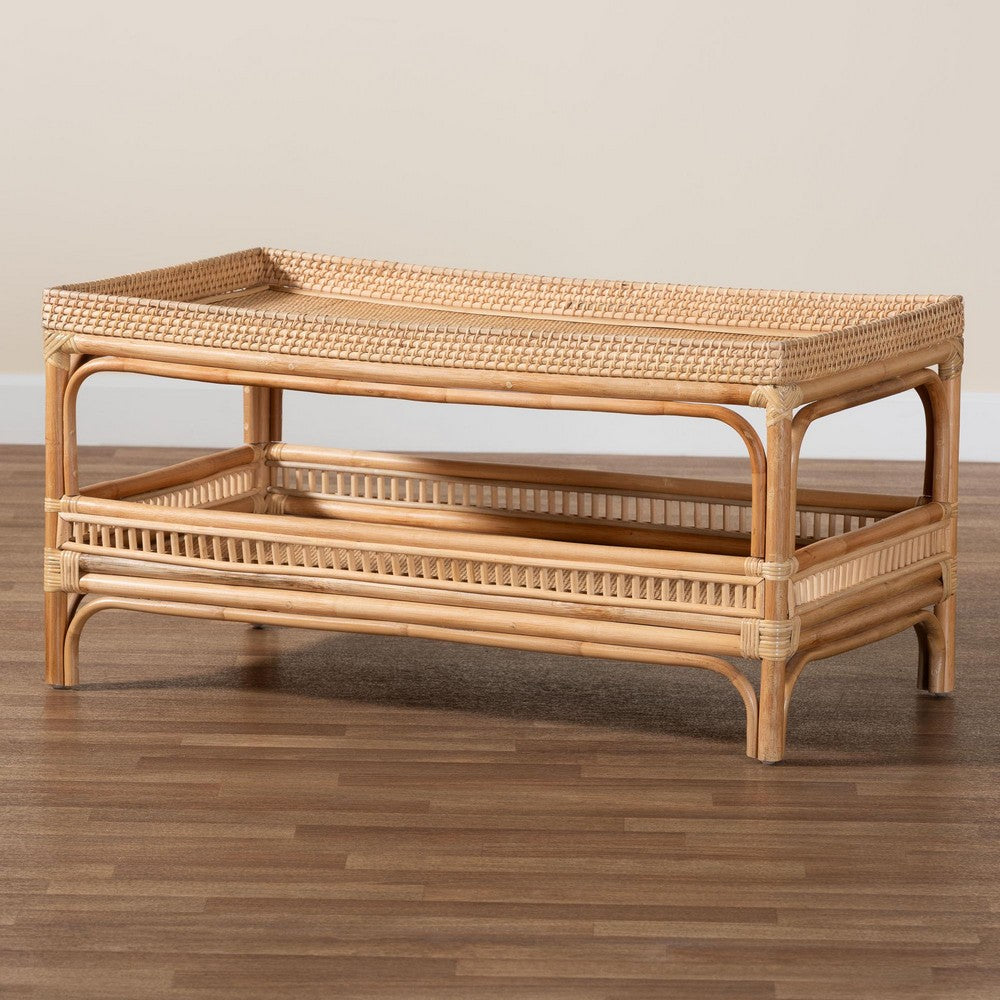 bali & pari - Lombok Coffee Table in Natural - Lombok-Natural Rattan-CT view 8
