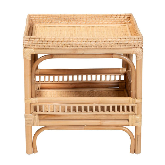 bali & pari - Lombok End Table in Natural - Lombok-Natural Rattan-ET view 2