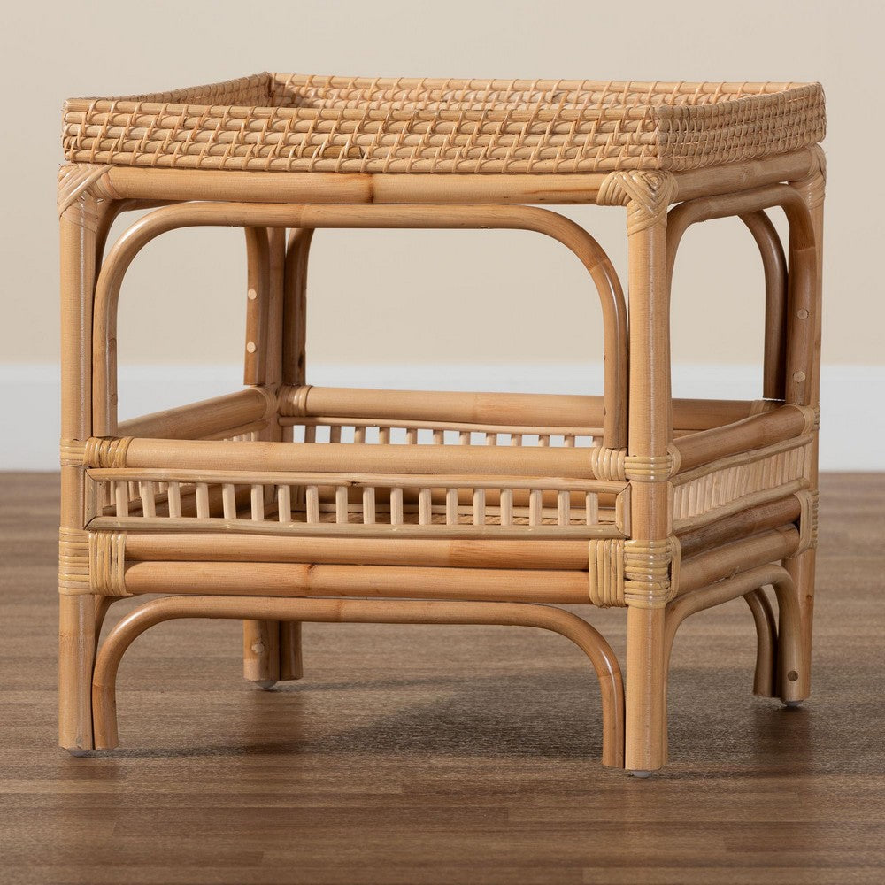 bali & pari - Lombok End Table in Natural - Lombok-Natural Rattan-ET view 7