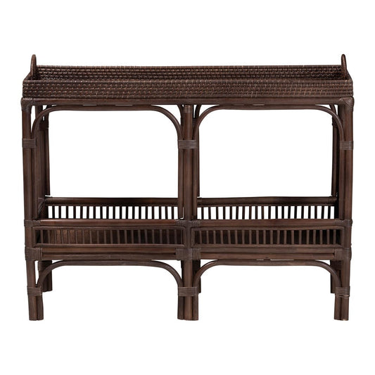 bali & pari - LombokConsole Table in Coffee Bean - Lombok-Rattan-Coffee Bean-Console Table view 2