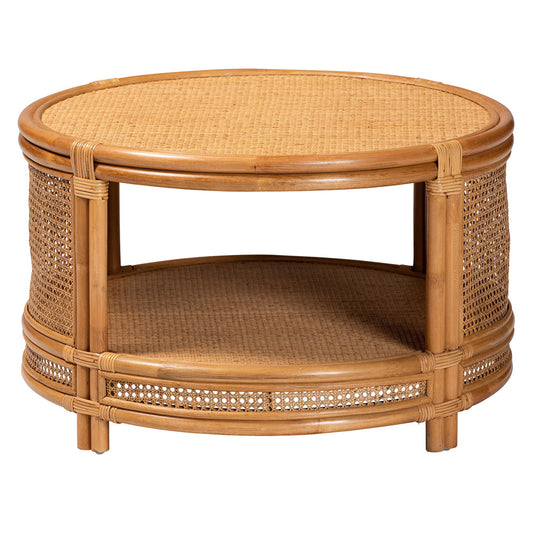 bali & pari - Louis Coffee Table in Light Honey - Auro-Light Honey Rattan-CT view 2