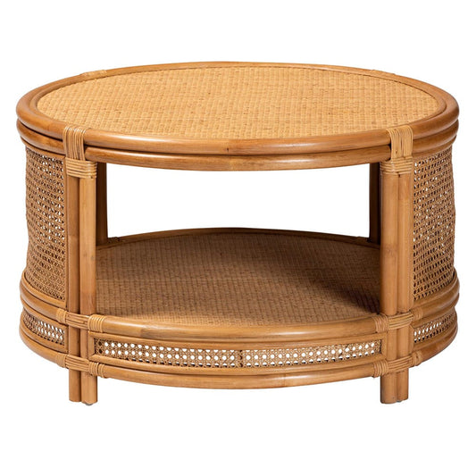bali & pari - Louis Coffee Table in Light Honey - Auro-Light Honey Rattan-CT view 2