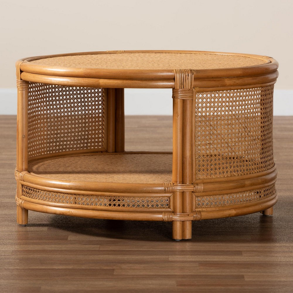 bali & pari - Louis Coffee Table in Light Honey - Auro-Light Honey Rattan-CT view 9