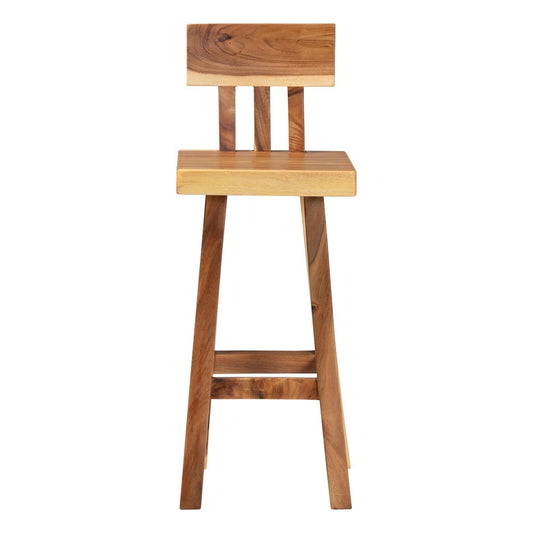 bali & pari - Luli Bar Stool in Natural Brown - Luli-Natural/Wooden-BS view 2