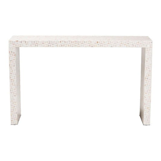 bali & pari - MagaraConsole Table in Light Beige/Ivory - F2508-FT23-MOP-Console Table view 2