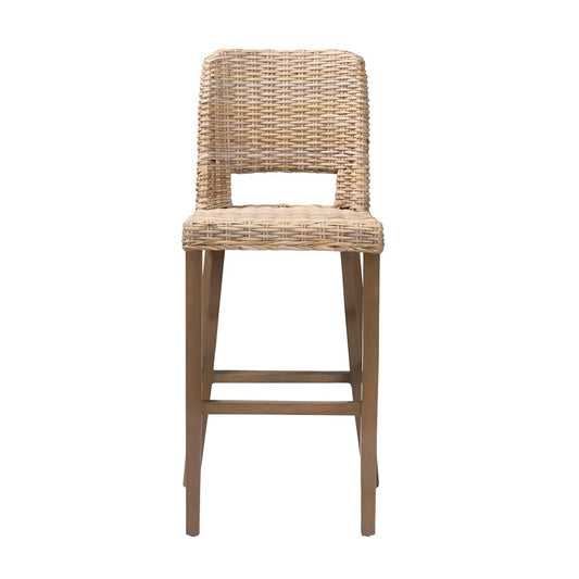 bali & pari - Magy Bar Stool in Kubu Grey/Rustic Taupe - Magy-Grey Natural-BS view 2