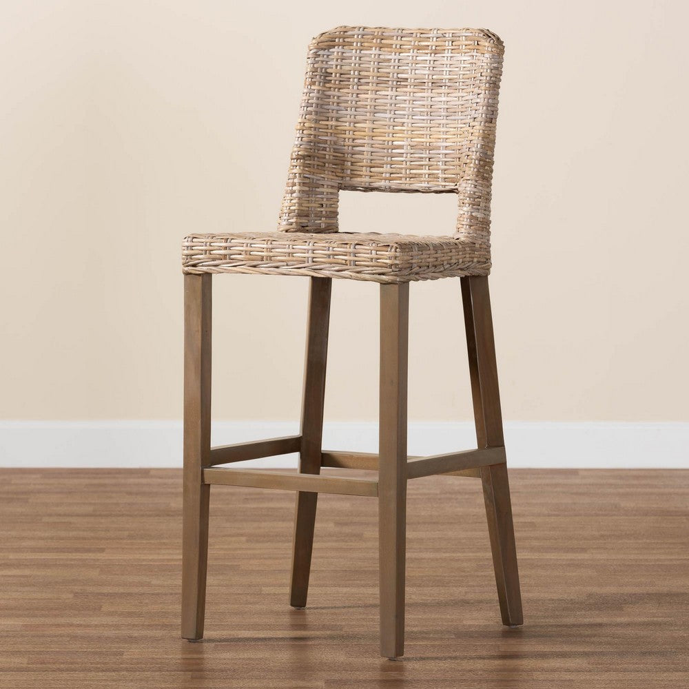 bali & pari - Magy Bar Stool in Kubu Grey/Rustic Taupe - Magy-Grey Natural-BS view 9